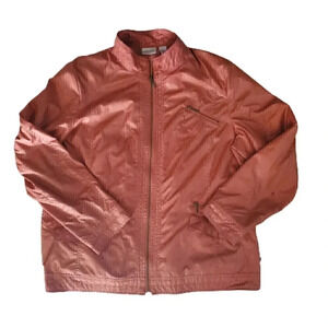 Women's ZENERGY BY CHICO'S Burnt Orange‎ Rust Fall Jacket SZ 3 XL 16 Plus Size